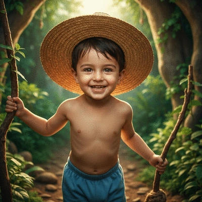 Happy child with clean, lice-free hair, smiling, in a bright, natural setting, no text, no words, no typography, 8K